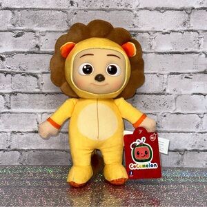 CoComelon JJ Lion Little Plush Doll 8 in. Plastic Face Soft Toy NEW NWT